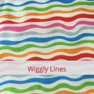 Flax & Stitch Slim & Short - Wiggly Lines