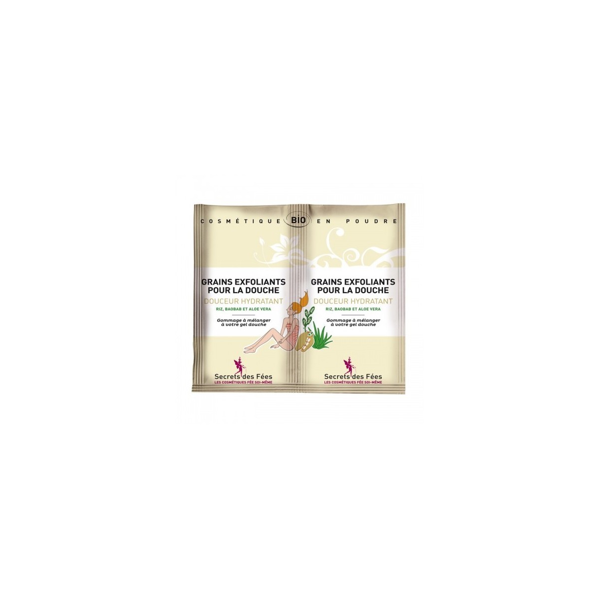Secrets des Fées: Exfoliërende Douche Korrels - Hydraterende Zachtheid